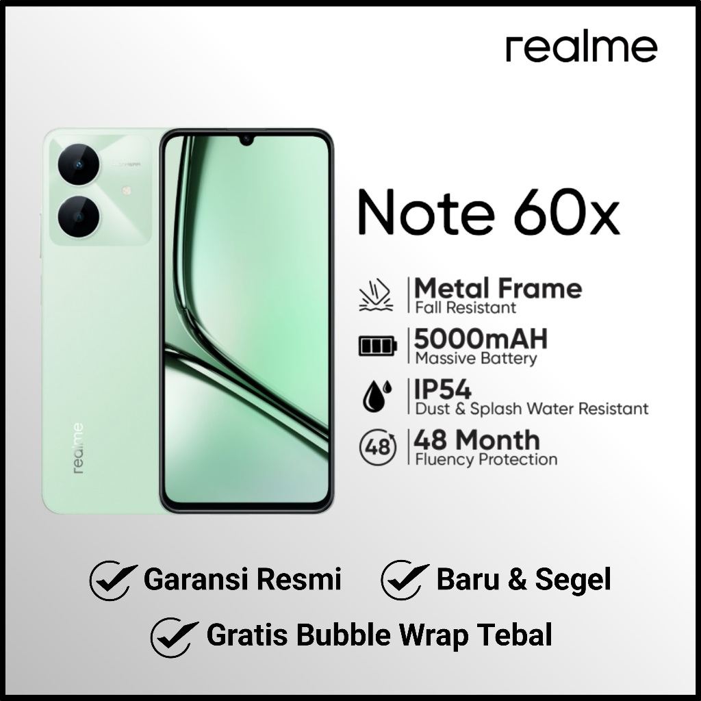 Jual Realme Note 60x 4/128 Garansi Resmi Original | Shopee Indonesia