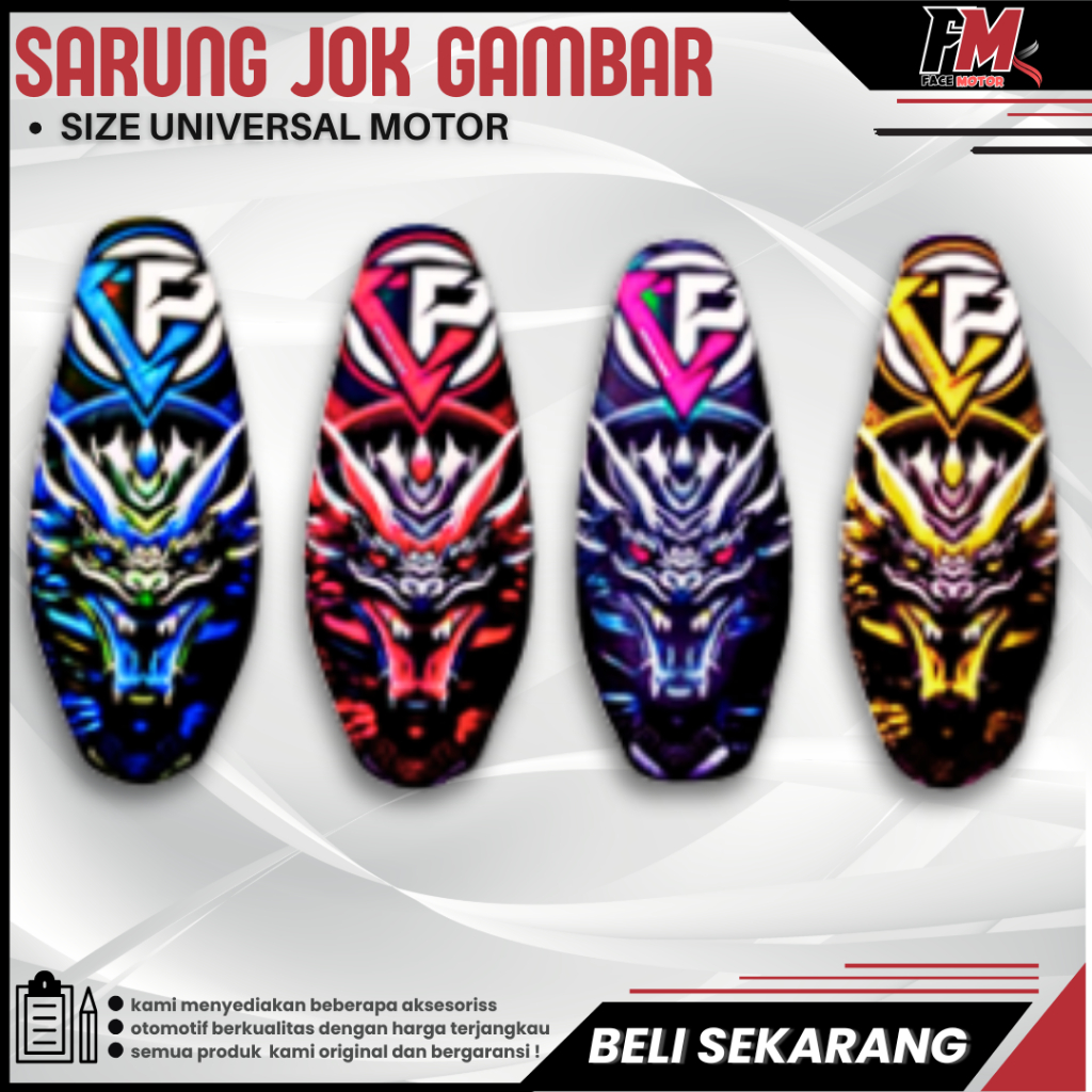 Sarung Jok Motor Anti Air Universal waterproof sarung jok vietnam parts print bukan sablon
