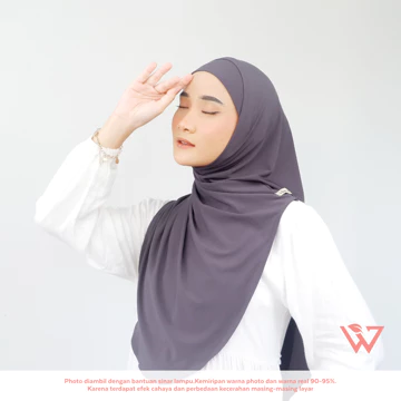 HAUWA Lalisa Hijab Bergo Melayu Instan Soft Inner Jersey