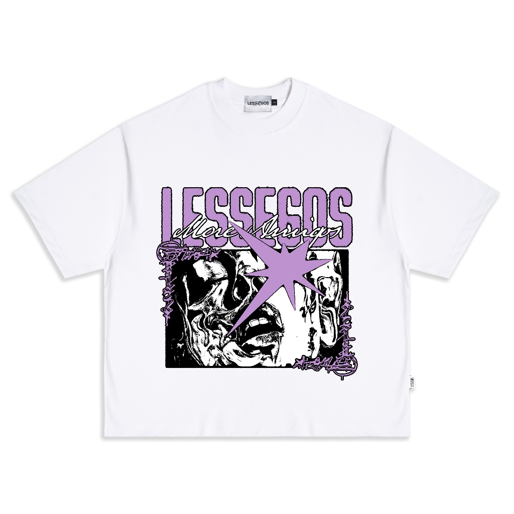 Jual Lessegos Boxy Tshirt Fury Heavy Weight 16s Putih | Shopee Indonesia