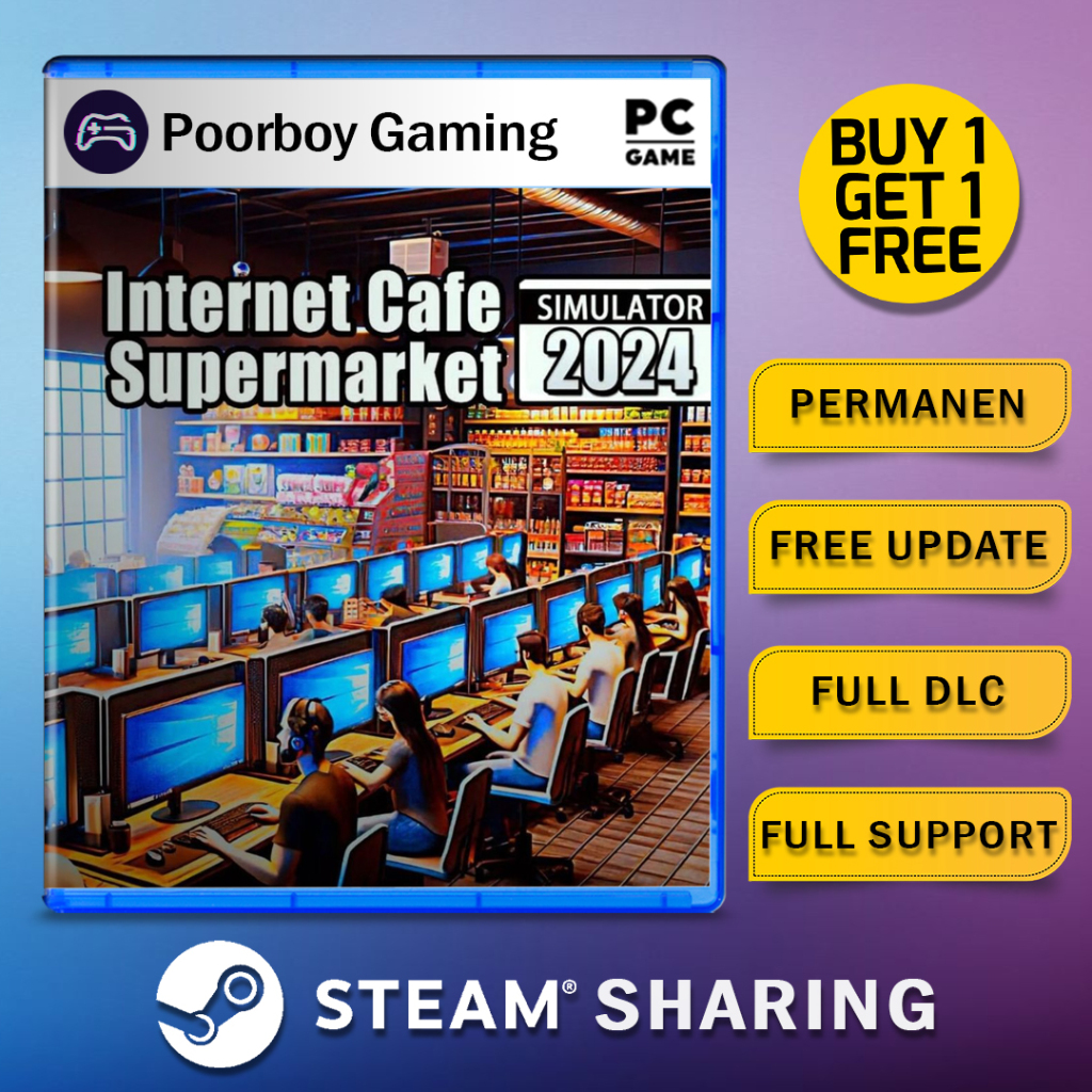 Jual INTERNET CAFE & SUPERMARKET SIMULATOR 2024 PC ORIGINAL GAME ...