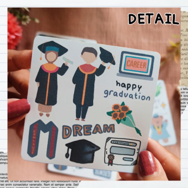 Jual stiker wisuda (bisa buat buket) 30 pcs | Shopee Indonesia