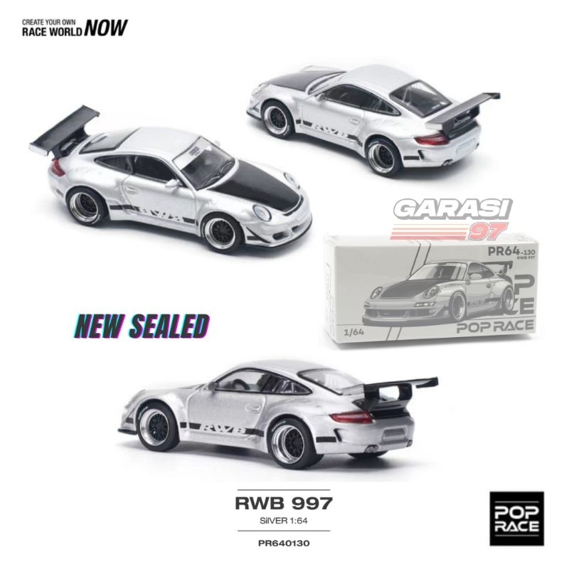 Jual Pop Race - Porsche RWB 997 Silver | Shopee Indonesia