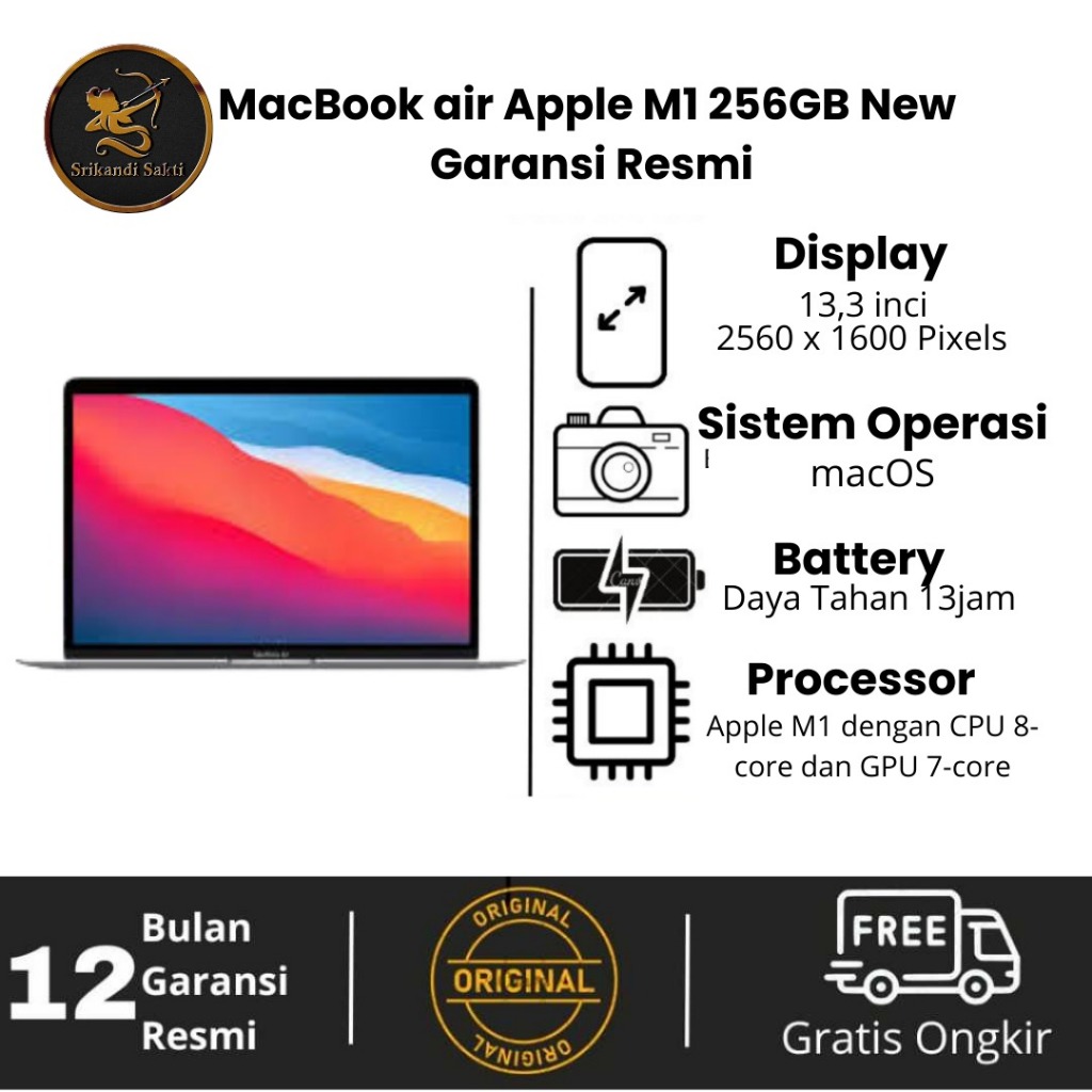 Jual Macbook AIR 13 Apple M1 (Garansi Resmi) | Shopee Indonesia