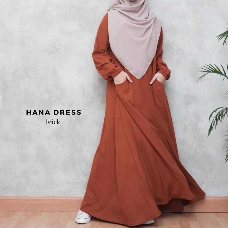 Jual Jasmine Dress gamis polos syar'i simpel alfatih baju Gamis Wanita ...