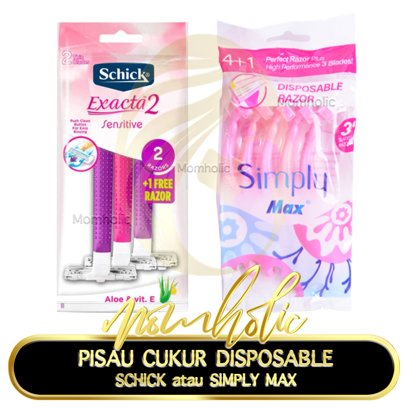 Jual Pisau Cukur SIMPLY MAX isi 5 atau SCHICK Exacta 2 Sensitive isi 3 ...