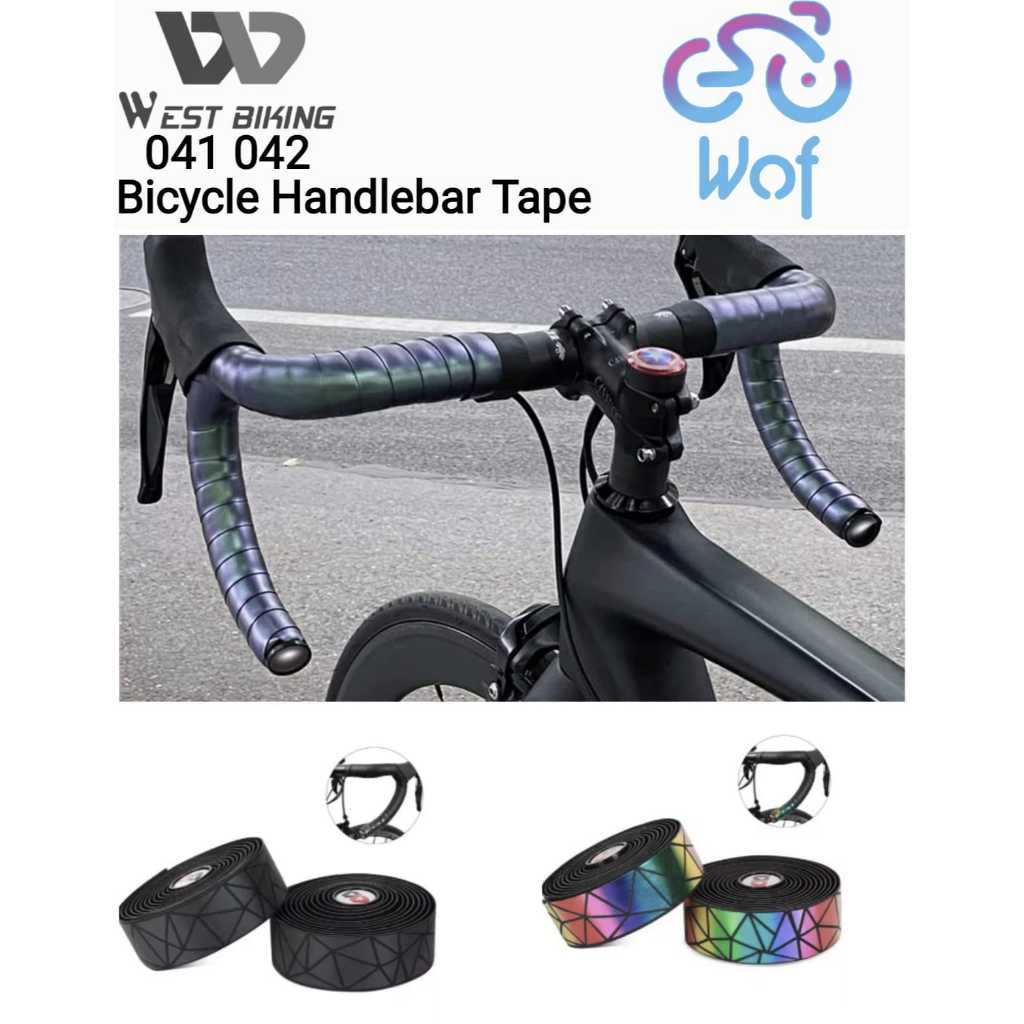 Jual WEST BIKING 041 042 Fbr Bartape Reflective Dan Collorful Strap ...