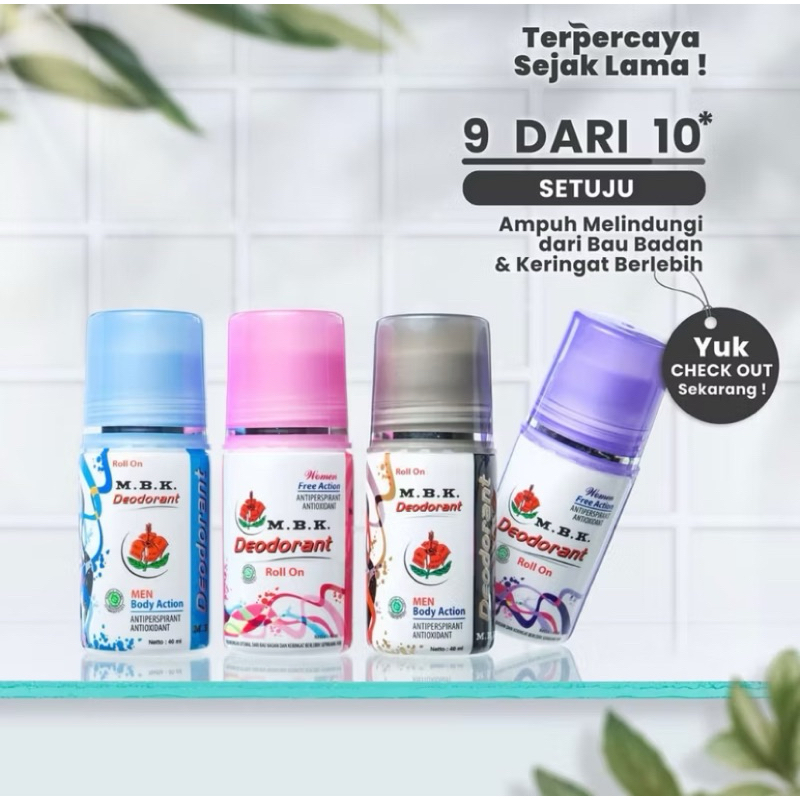 Jual M.B.K Deodorant Roll On 40ml | Shopee Indonesia