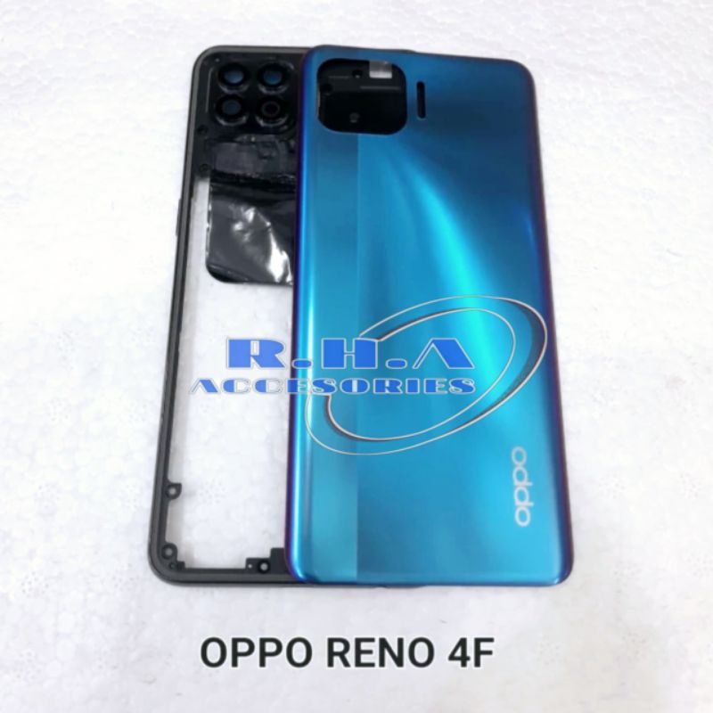 Jual Casing Fullset Oppo Reno 4F CPH2209 Backdoor + Bezel Rangka Kesing ...