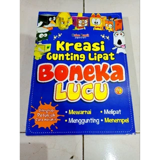 BUKU MURAH ORIGINAL / BUKU ANAK / AKTIVITAS ANAK / KREASI GUNTING LIPAT BONEKA LUCU / MEWARNAI / MENGHITUNG / BERHITUNG /