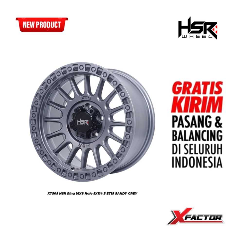 Jual VELG HSR R16 7.000.000 4PCS VELG HSR XTS05 PCD 5X114,3 ET15 ...