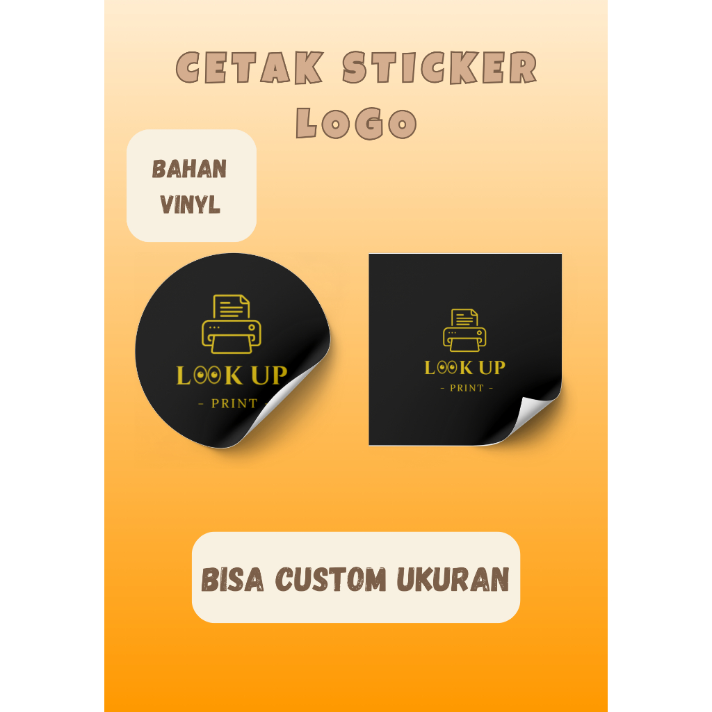 Jual Cetak Sticker Vinyl Label Kemasan / Cetak Sticker Vinyl Logo ...