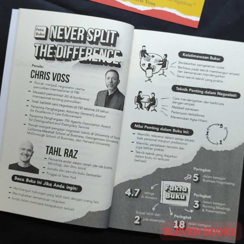Jual Eleven Books Buku Terjemahan Never Split The Difference - Chris ...