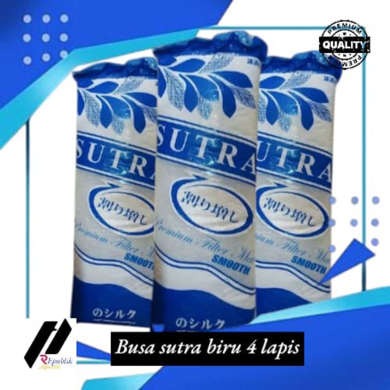 Jual Busa sutra biru 4 lapis / busa filter / busa filter aquarium ...
