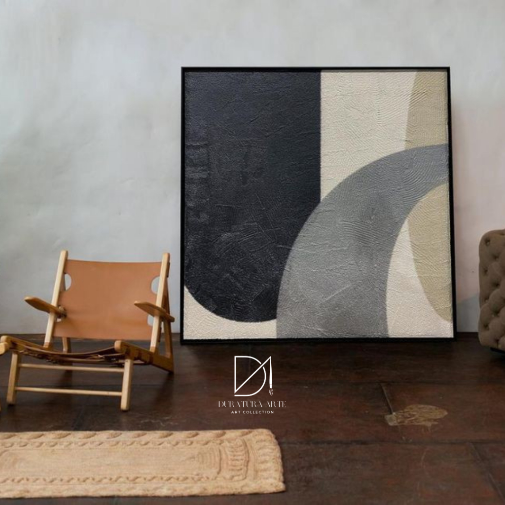 Jual Lukisan Abstrak Minimalis Modern Warna Natural Soft - Lukisan Plus ...