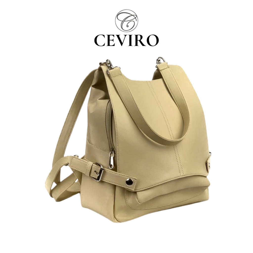 Jual CEVIRO Ransel kerja wanita modis backpack multifungsi tas ...