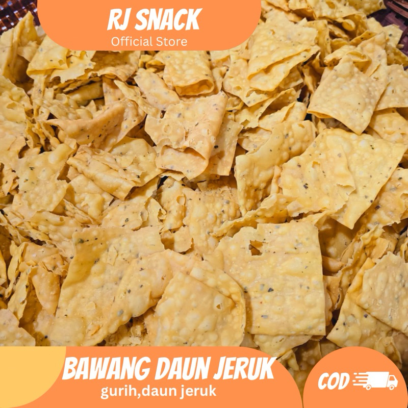 Jual keripik bawang rasa daun jeruk kemasan 500gr | Shopee Indonesia