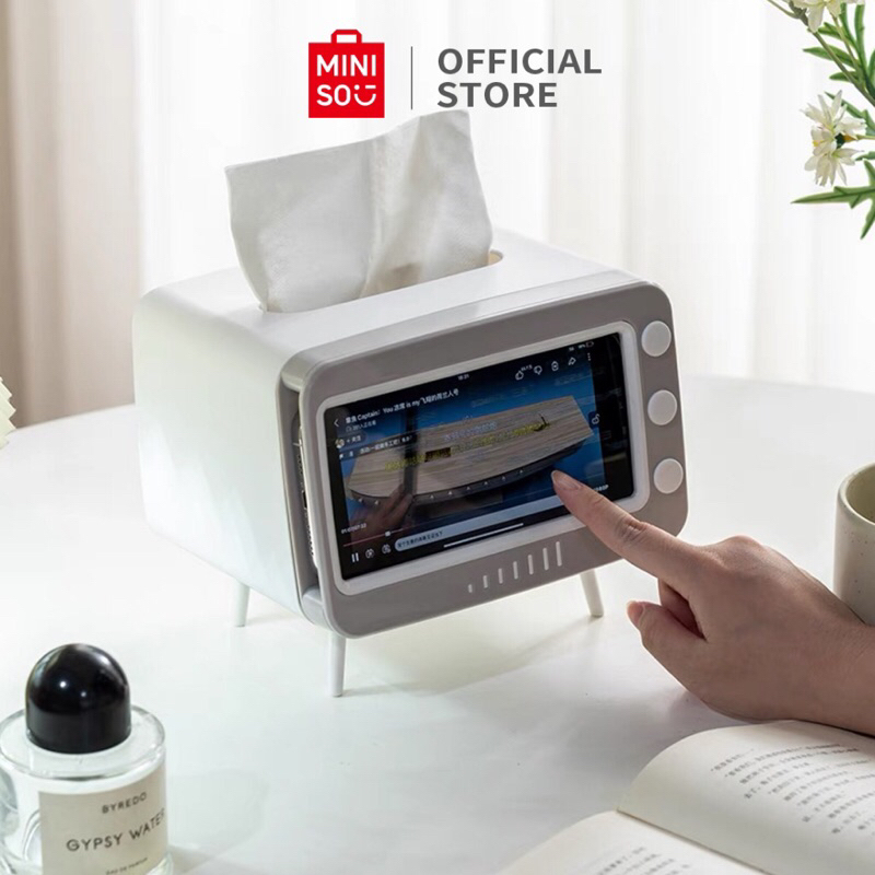 Jual Miniso Tv Tissue Box 2in1 phone holder / kotak tisu tempat hp ...