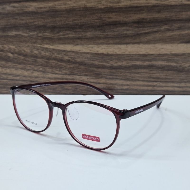 Jual frame kacamata pria wanita bulat bahan plastik TR90 hashtag H557 ...