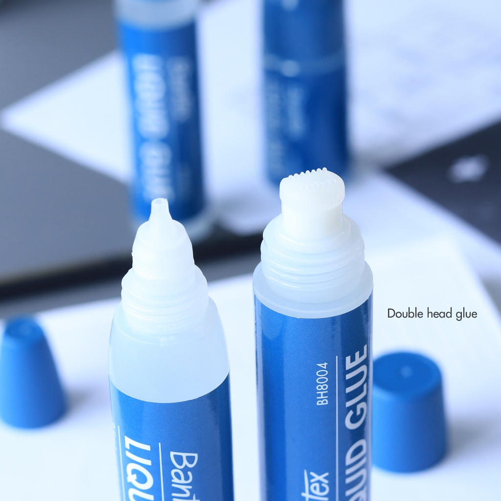 Bantex Lem Cair Transparan 35 ml / Liquid Glue Dengan 2 Aplikator Cepat Kering BH8004 (3)