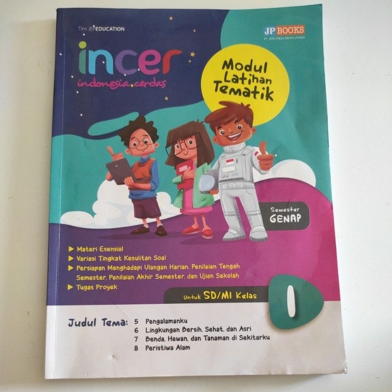 Jual Buku Incer - Modul Latihan Tematik SD/MI Kelas 1 Semester Genap ...