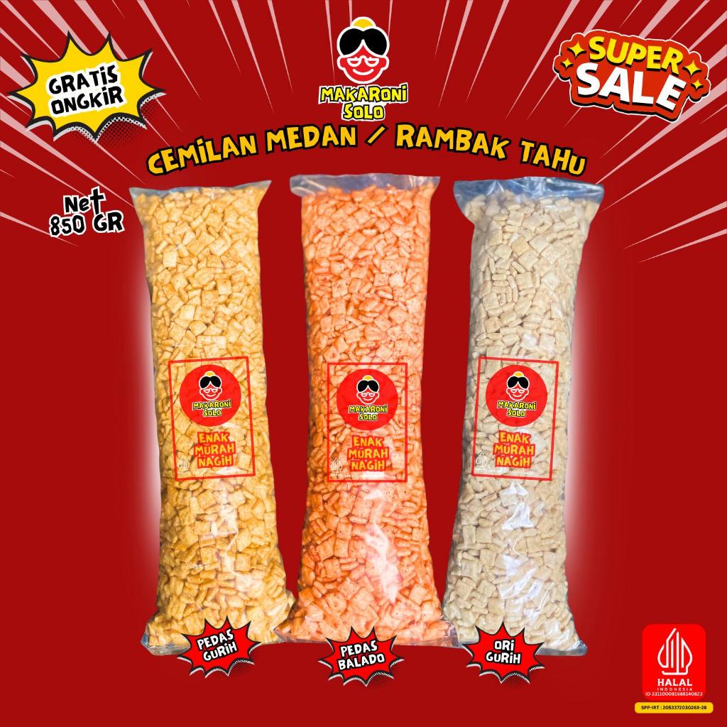 Jual 1 BALL KRUPUK RAMBAK TAHU CEMILAN MEDAN KERUPUK KOTAK RASA BALADO ...