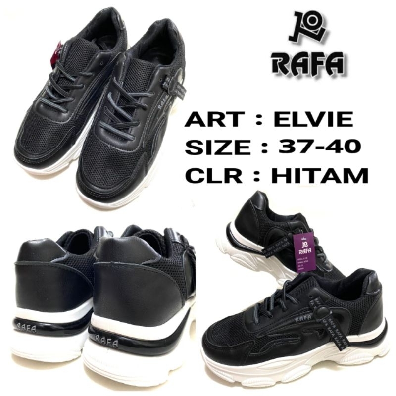 Jual Sepatu Korean Fashion Original RAFA ELVIE Size 37-40 Warna Hitam ...