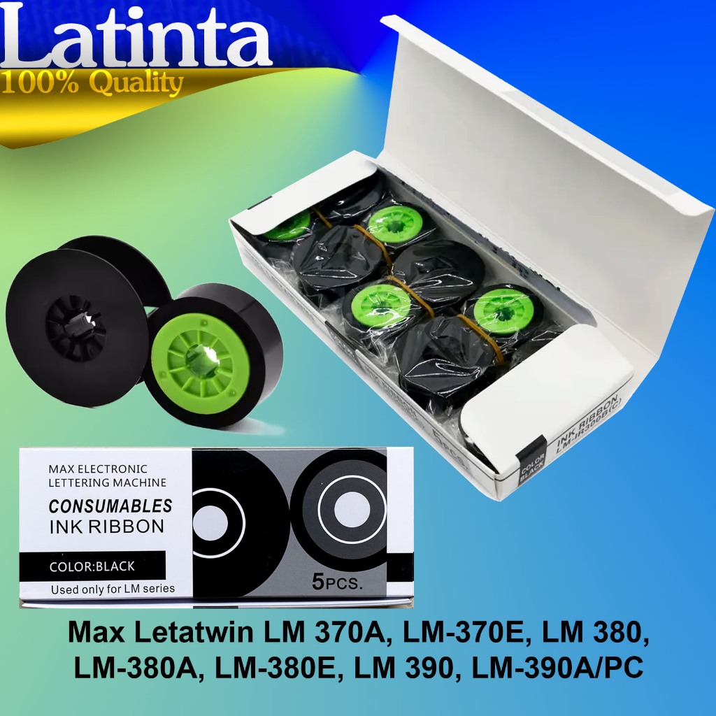 Jual LM IR300B black ink ribbon For MAX LETATWIN IR300 Cable Marker ID ...