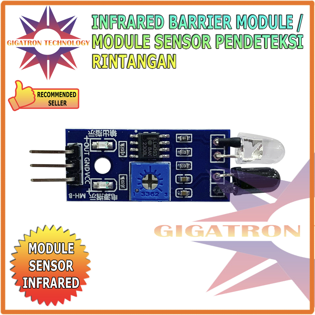 Jual Infrared Barrier Obstacle Sensor Halangan Rintangan Module Sensor ...