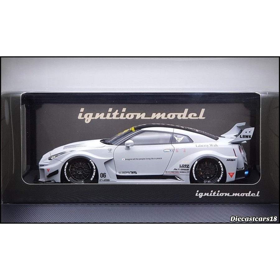 Jual 1/18 Ignition Model Nissan GTRR R35 Silhouette LBWK Liberty Walk ...