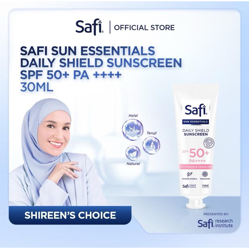 Jual SAFI SUN ESSENTIALS DAILY SHILED SUNSCREEN SPF50+ ukuran 30gr ...