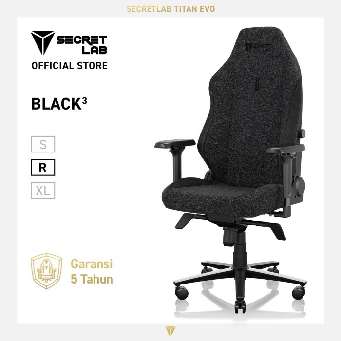 Jual Secretlab TITAN Evo SoftWeave™ Plus Kursi Gaming — Black³