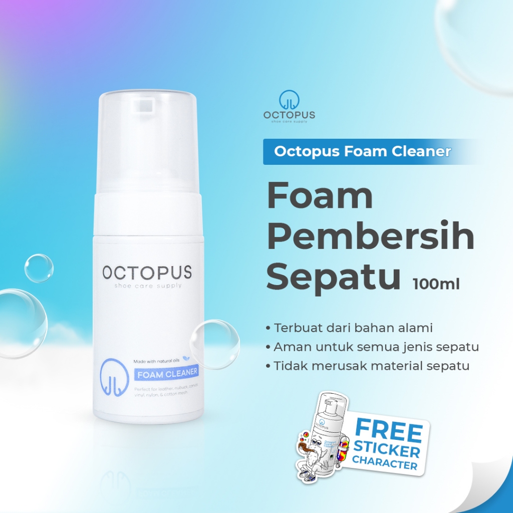 Jual Octopus Shoes Cleaner - Foam Cleaner Pembersih sepatu tas pencuci ...