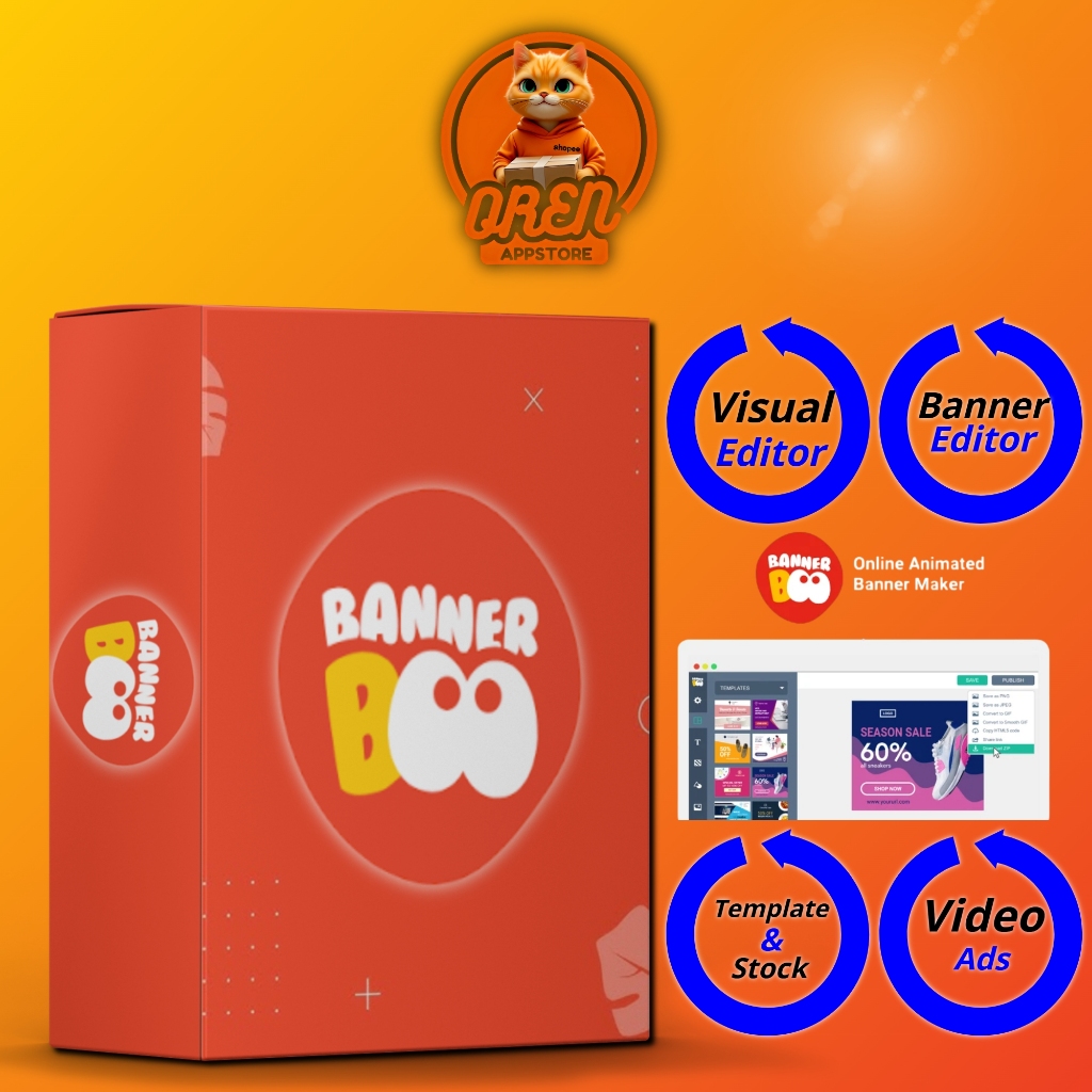 Jual Banner Boo | Banner Maker | Editor | Ai | Stock | Template | Canva ...
