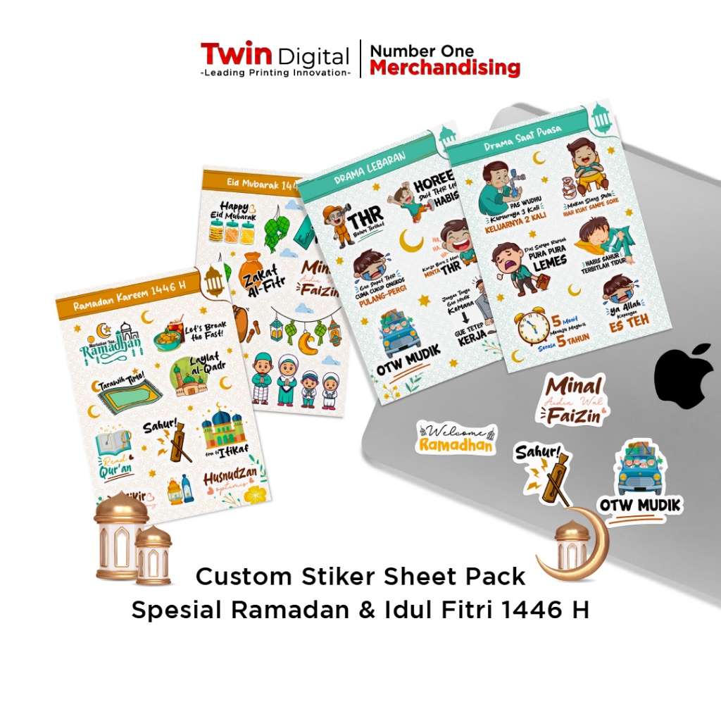 Jual Twindigital Cetak Sticker Sheet Pack Kiss Cut Sticker Sheet HP ...