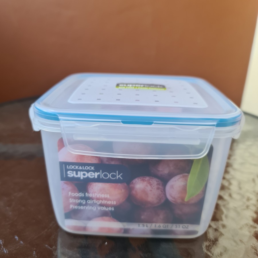 Jual LocknLock Square Food Container 1.5L (SLP211) Toples | Shopee ...