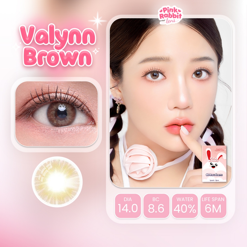 Jual PINKRABBIT SOFTLENS VALYNN BROWN - Normal, Minus 0.5 S/D 10.00 ...