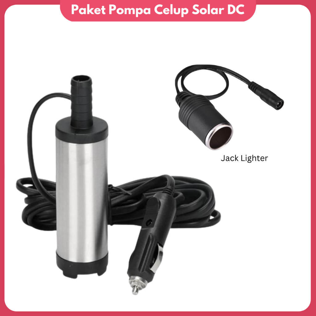 Jual Pompa Solar Pompa Celup Mini 12V Colokan Lighter Pompa Submersible ...