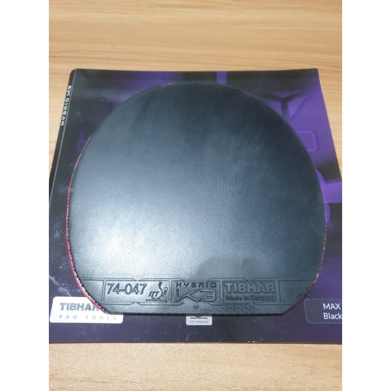 Revêtement De Ping-pong Tibhar Hybrid K3 FX - Noir, épaisseur 2,0 Mm, Effet Et Contrôle - 8