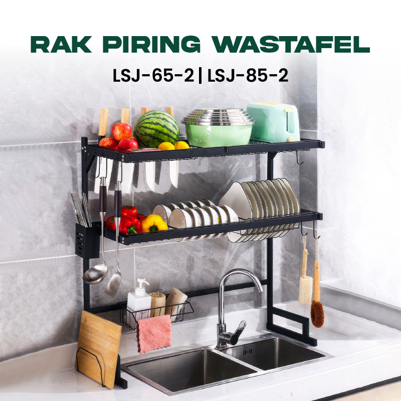 Jual Happy Kitchen Rak Cuci Piring Wastafel Stainless Steel Anti Karat ...