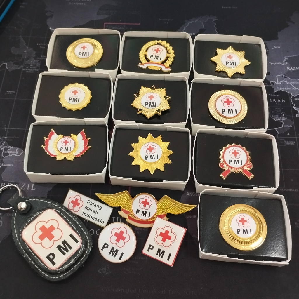 Jual Pin PMI / Aksesoris PMI / Atribut PMI / Palang Merah Indonesia ...