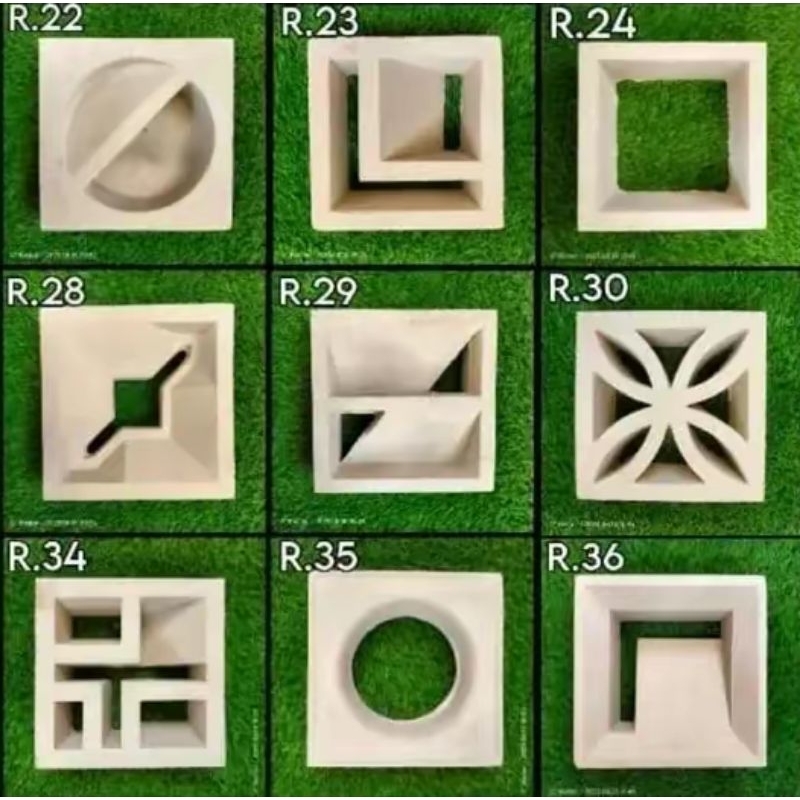 Jual ROSTER BETON/BERMACAM MACAM MOTIF LUBANG PENTILASI UDARA MINIMALIS ...