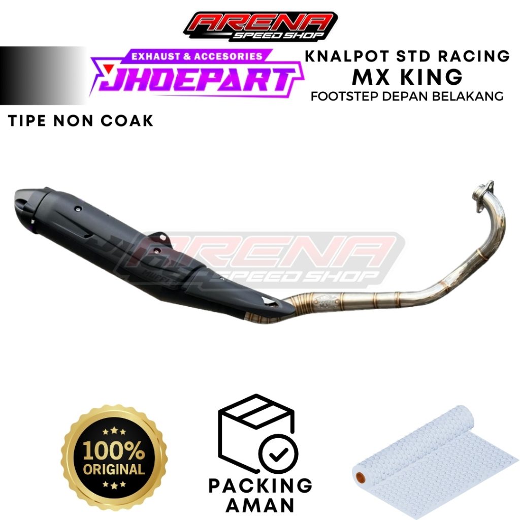 Jual JHOE Part Knalpot Standar Racing MX King Non Coak Bodi Kasar ...