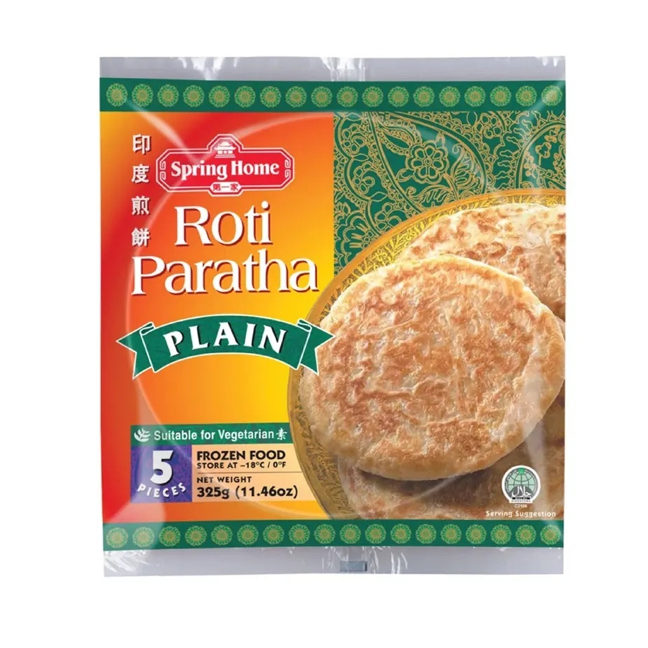 Jual Spring Home Roti Paratha Plain Isi 5 Lembar 325gr | Shopee Indonesia