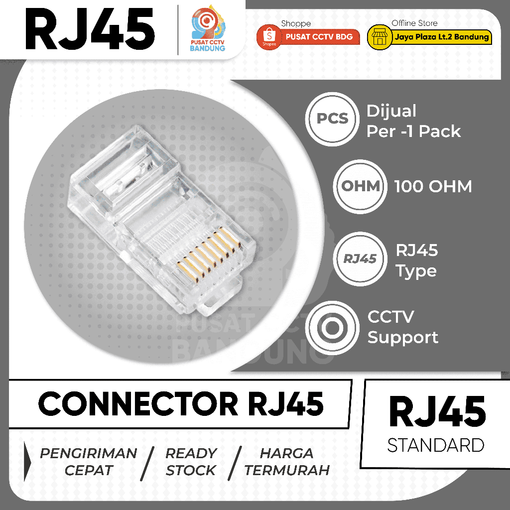 Jual Connector UTP RJ45 Standard | Shopee Indonesia