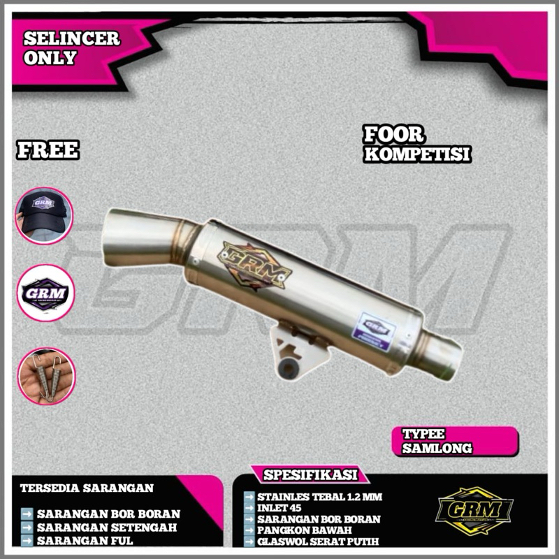 Jual Selincer Knalpot racing only.slincer knalpot samlong kompetisi ...
