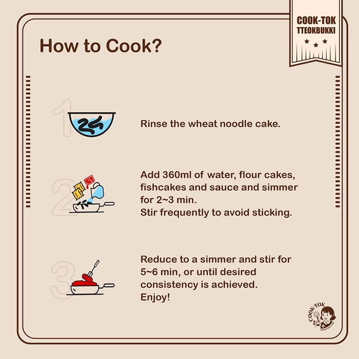 Jual COOK-TOK Tteokbokki @Home Kit Hot & Sweet - Topokki Rasa Pedas ...