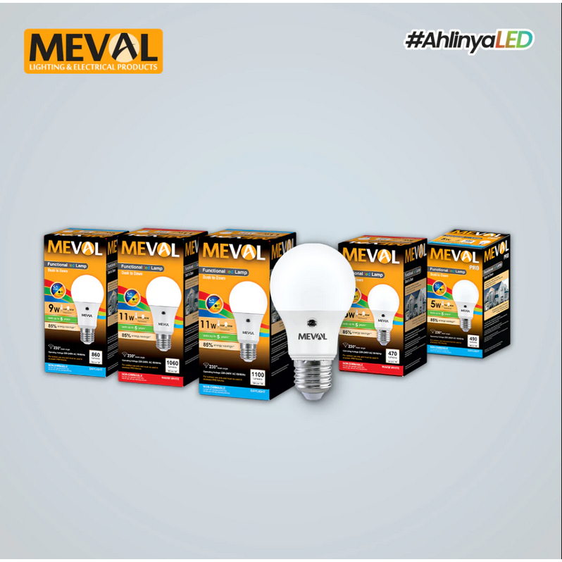 Jual Lampu LED Sensor Cahaya UV MEVAL 5w 9w 11w Light / Photo Sensor 5 ...