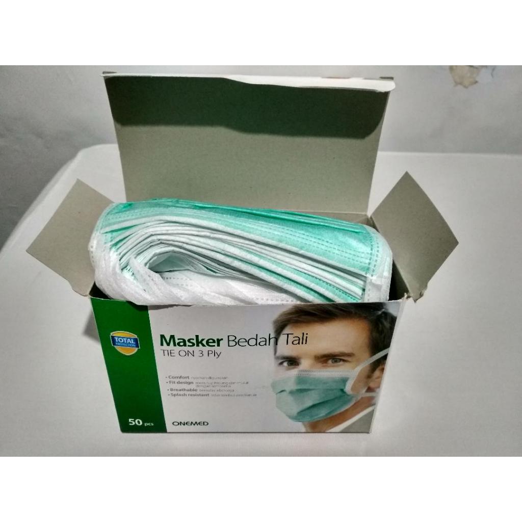 Jual Onemed Masker Bedah Tali medis masker operasi masker tie on masker ...