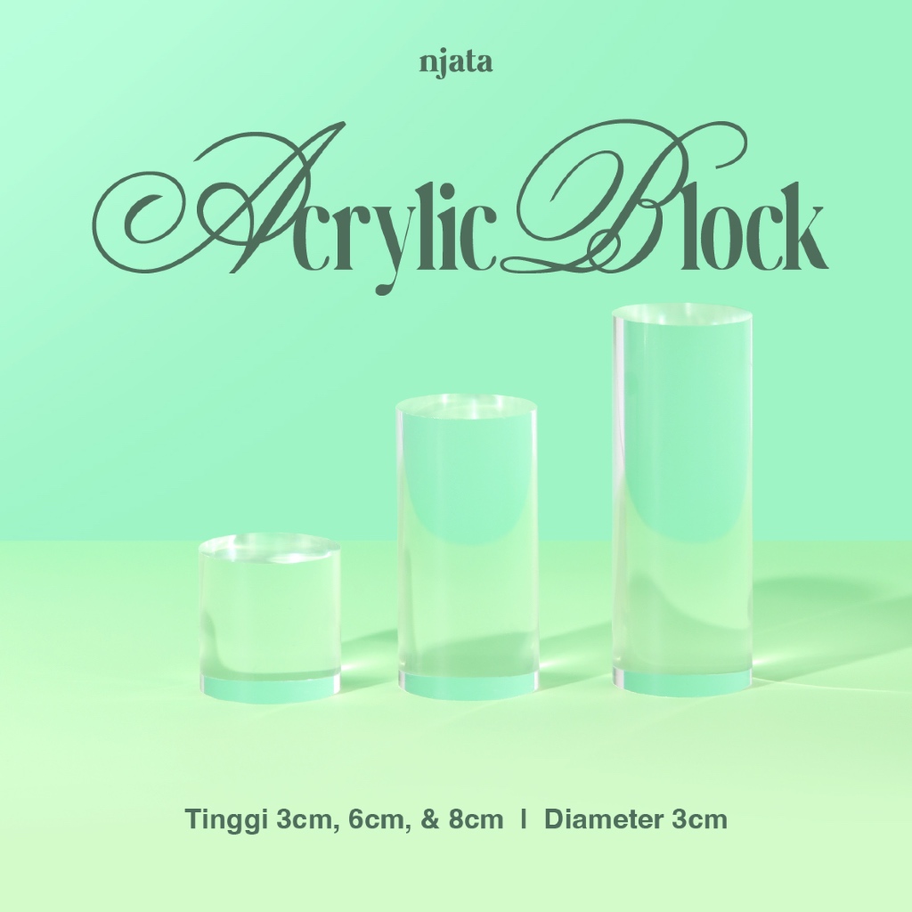 Jual Acrylic Cube/Blocks Tinggi 3,6,8cm Diameter 3cm | Props Foto Riser ...